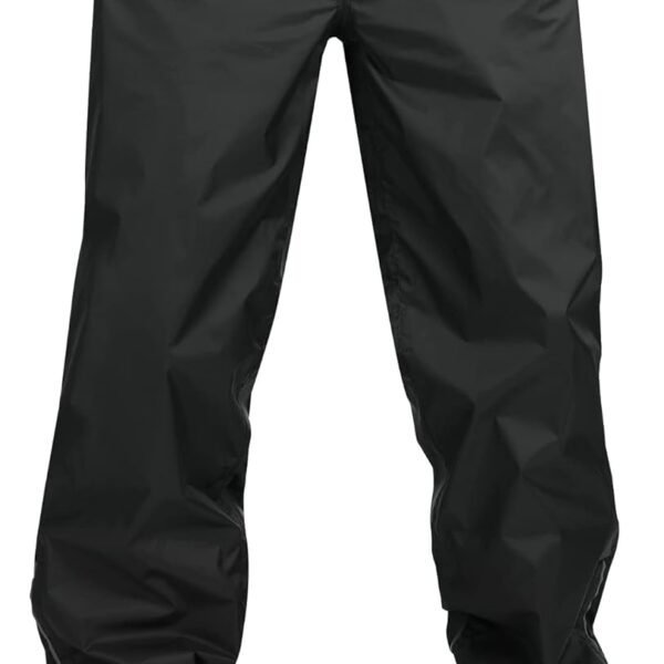 Men's Rain Pants, Waterproof Rain Over Pants, Windproof Outdoor Pants for Hiking, Fishing