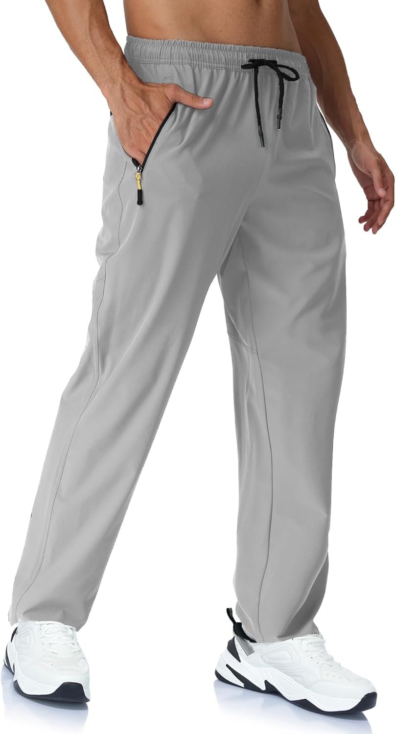 Mens Lightweight Hiking Pants Quick Dry Stretch Joggers for Running Workout Casual - Image 2
