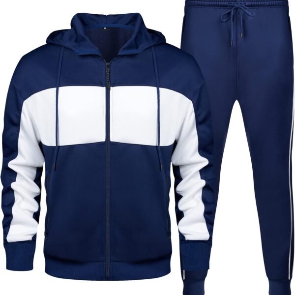 Men's Casual Tracksuit Long Sleeve Sweat Suit Running Jogging Athletic Sports Set
