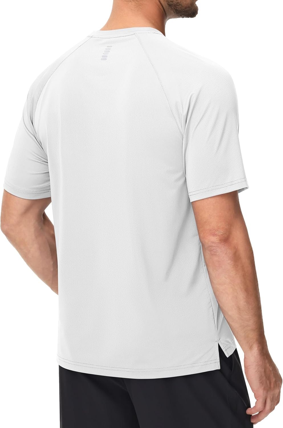 Men's Dry Fit Shirts Mesh Short Sleeve Athletic Lightweight Workout Performance Hiking Shirt - Image 2