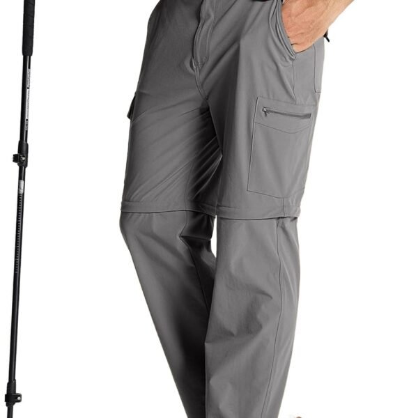 Hiking Pants Men Quick Dry Convertible Tactical Pant Fishing Travel Casual Cargo Pants for Men with Pocket