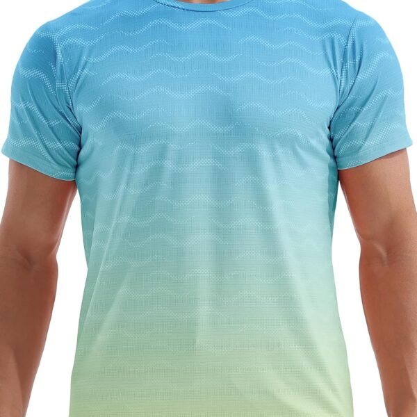 Men's Athletic T-Shirts Quick Dry Running Workout Shirts Short Sleeve Activewear Crew Neck Gym Tee Tops