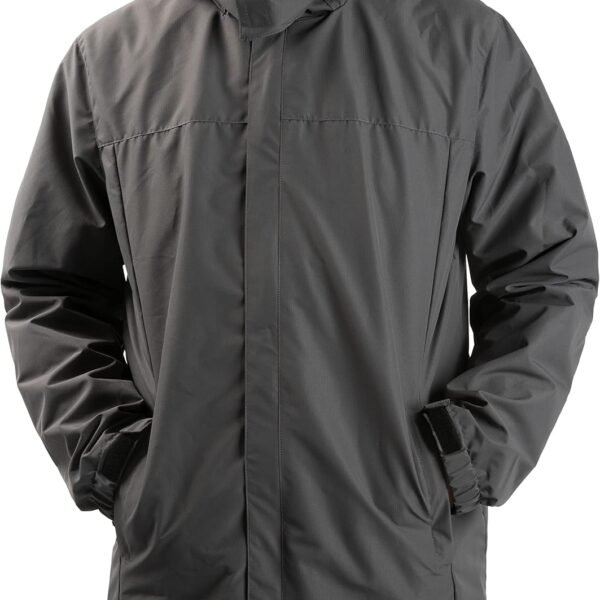 Mens Rain Jacket Lightweight Waterproof With Hooded Outdoor Raincoat Jacket For Hiking Travel